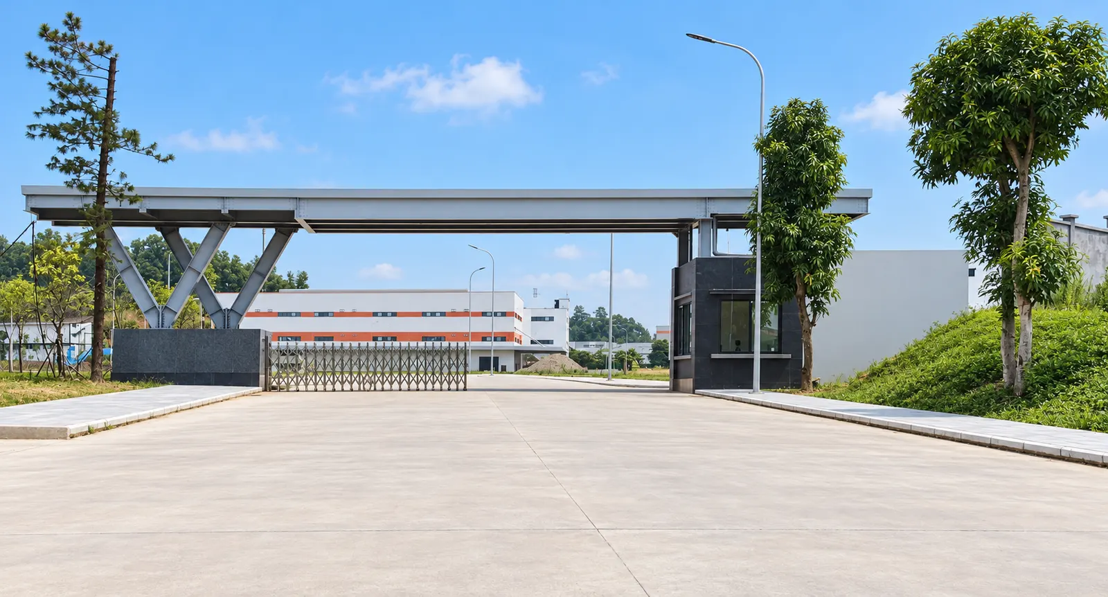Cổng vào nhà máy Xinding tại Phú Thọ